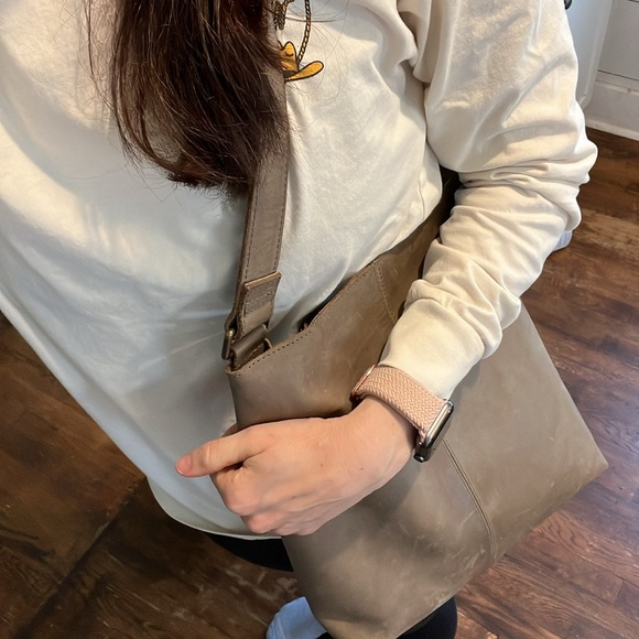 ABLE grey leather purse - Picture 7 of 7